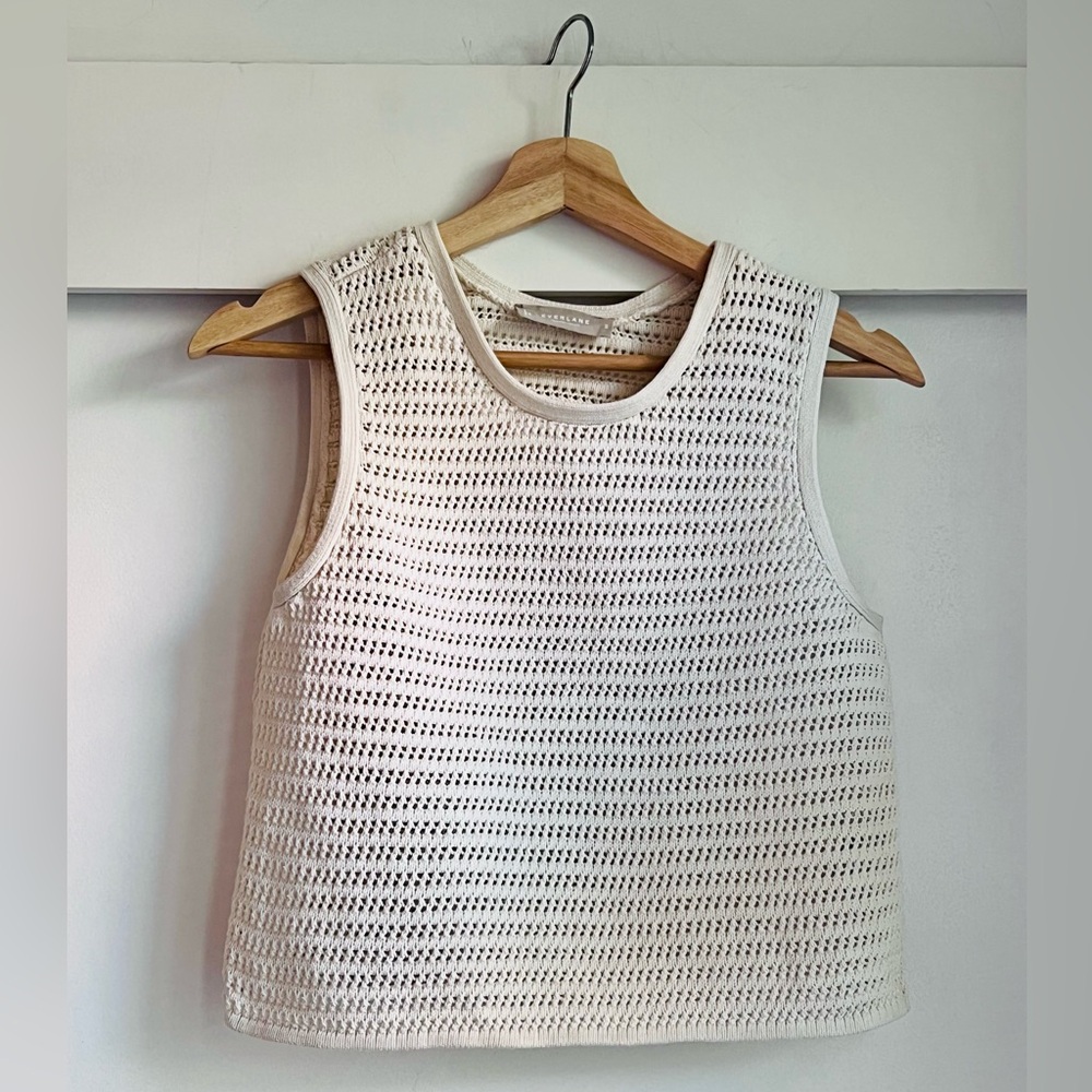 Crochet cotton tank